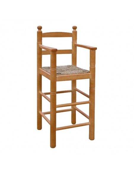 alt= taburete de madera Trona