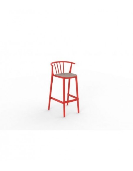 alt= Taburete alto Woody tapizado