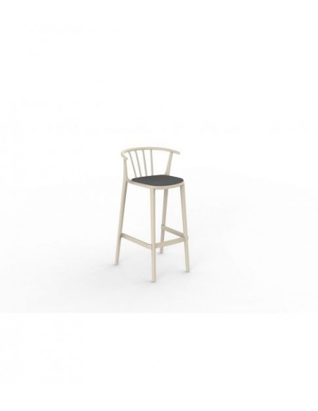 alt= Taburete alto Woody tapizado