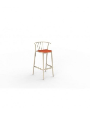 alt= Taburete alto Woody tapizado