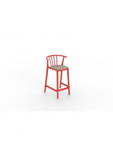 alt= Taburete Medio Woody tapizado