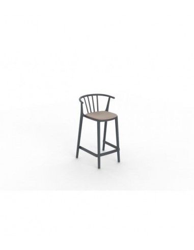 alt= Taburete Medio Woody tapizado