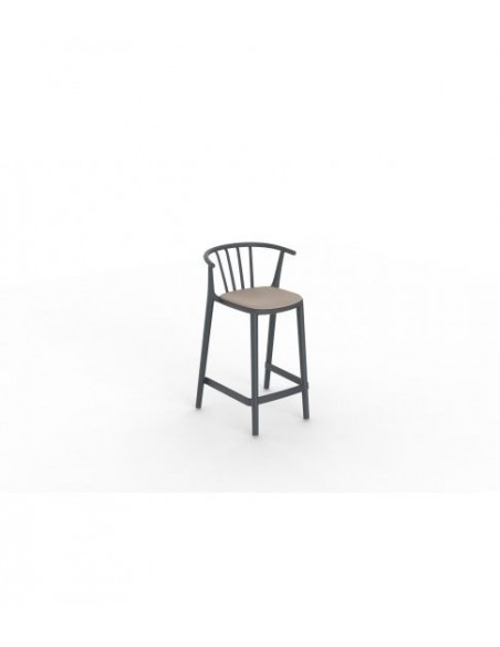 alt= Taburete Medio Woody tapizado