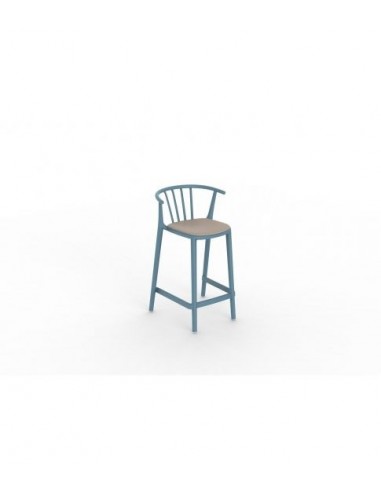 alt= Taburete Medio Woody tapizado