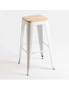 alt= taburete TOLIX asiento madera natural 2