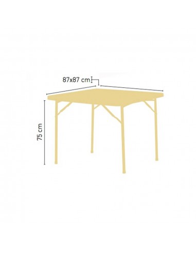 alt= Mesa Catering Cuadrada 87x87x75