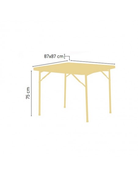 alt= Mesa Catering Cuadrada 87x87x75