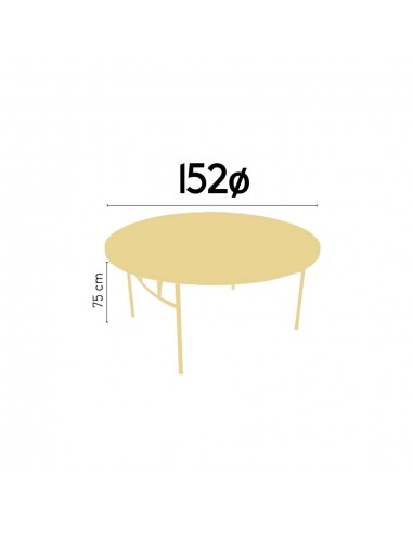 alt= Mesa Catering Redonda 152ø x 75