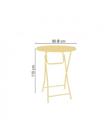 alt= Mesa Catering alta 80ø x 110cms