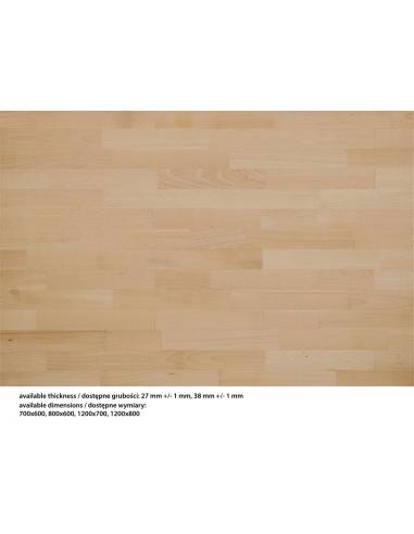 alt= Tablero de Haya maciza