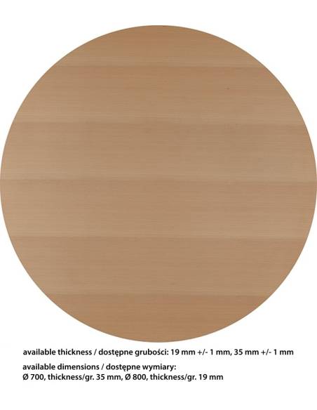 alt= Tablero de Haya chapado