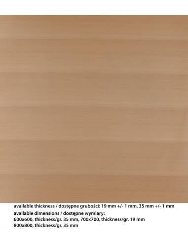 alt= Tablero de Haya chapado