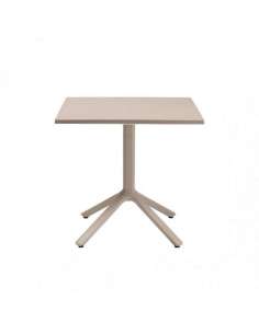 alt= Mesa Eco Fixed 70 cm. x 70 cm. Smooth Top