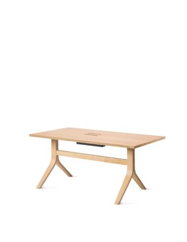 alt= Mesa Hey Long Roble 90 cm. x 160 cm