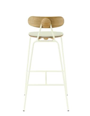 alt= Taburete Skool roble