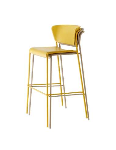 alt= Taburete Lisa Tecnopolímero h65