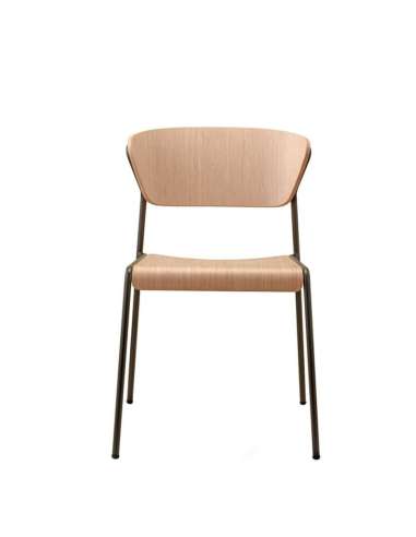 alt= Silla Lisa madera