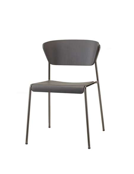 alt= Silla Lisa madera