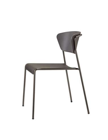 alt= Silla Lisa madera