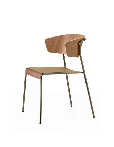 alt= Sillón Lisa madera