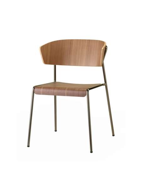 alt= Sillón Lisa madera