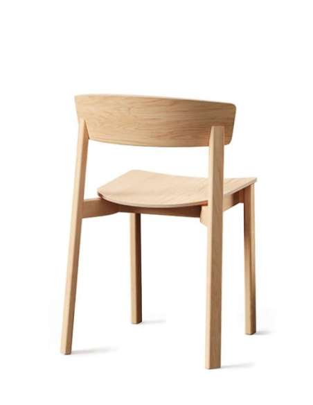 alt= Silla Nord roble asiento tapizado