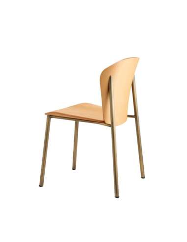 alt= Silla Finn Metal wood