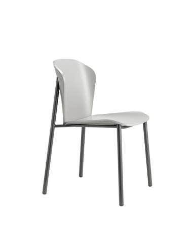 alt= Silla Finn Metal wood