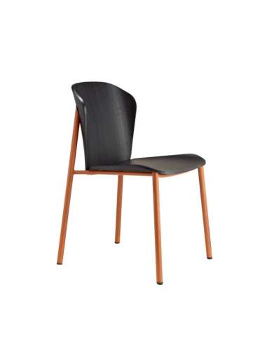 alt= Silla Finn Metal wood