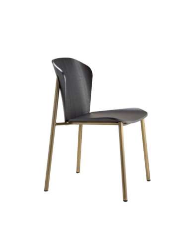 alt= Silla Finn Metal wood