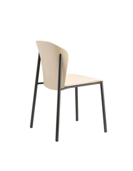 alt= Silla Finn Metal wood