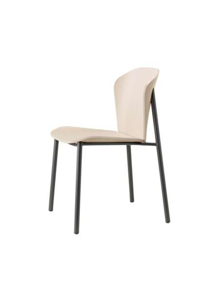 alt= Silla Finn Metal wood
