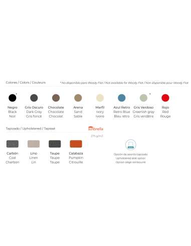 alt= sillón Woody lounge tapizado