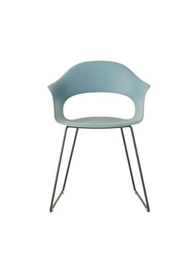 alt= Sillón Lady B con patín deslizante