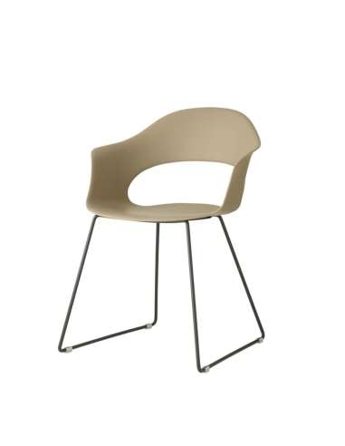 alt= Sillón Lady B con patín deslizante