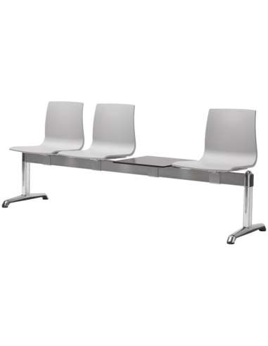 alt= Banco Alice de 3 asiento + 1 estante