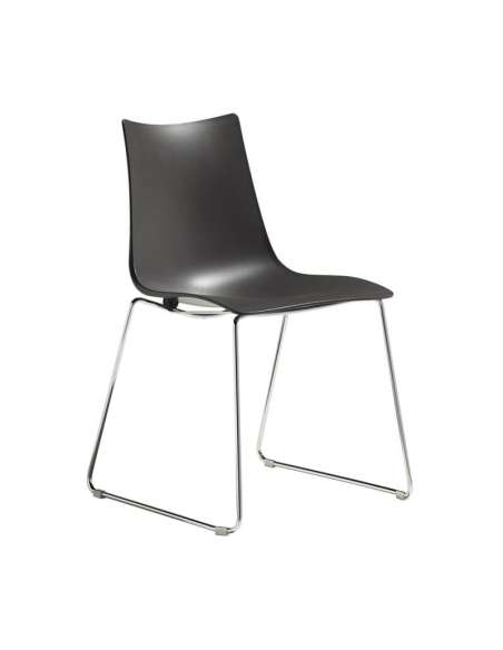 alt= Silla Zebra Tecnopolímero con patín deslizante