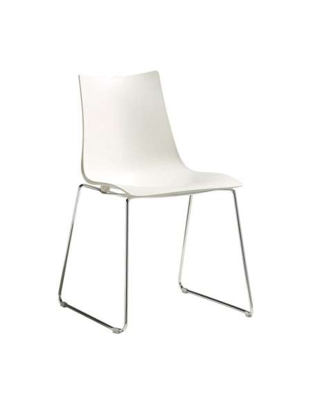 alt= Silla Zebra Tecnopolímero con patín deslizante