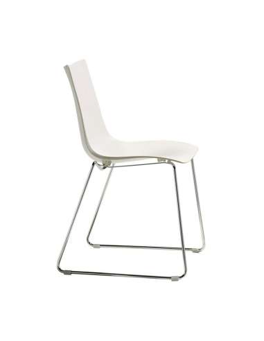 alt= Silla Zebra Tecnopolímero con patín deslizante