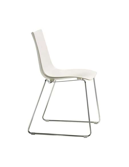 alt= Silla Zebra Tecnopolímero con patín deslizante