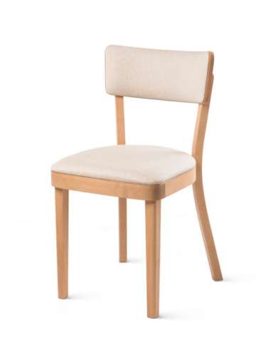 alt= Silla Solid Roble tapizada