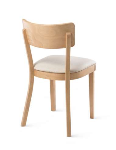 alt= Silla Solid Roble tapizada