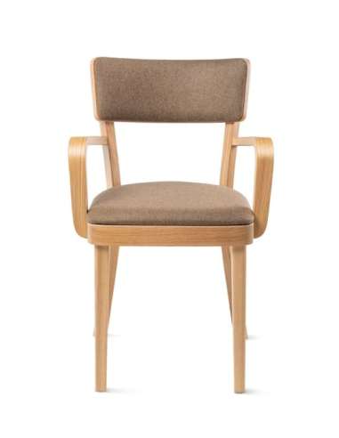 alt= Sillón Solid Roble tapizado