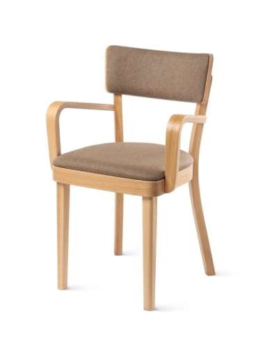 alt= Sillón Solid Roble tapizado