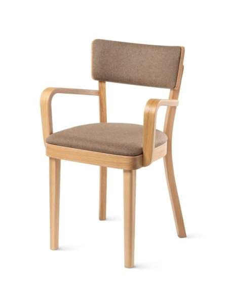 alt= Sillón Solid Roble tapizado