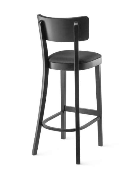 alt= Taburete Solid Roble tapizado