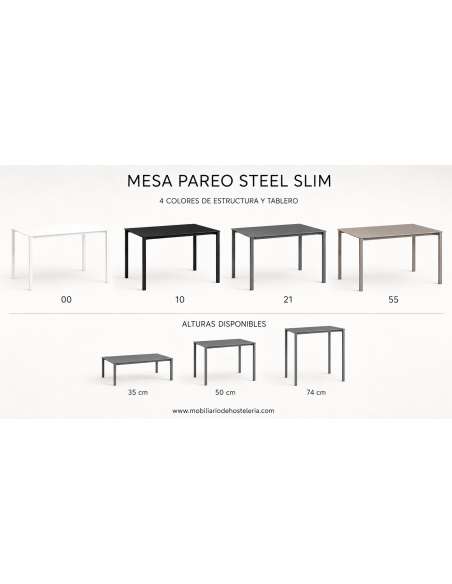 alt= Mesa Pareo Steel slim