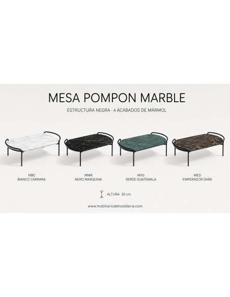 alt= Mesa Pompon