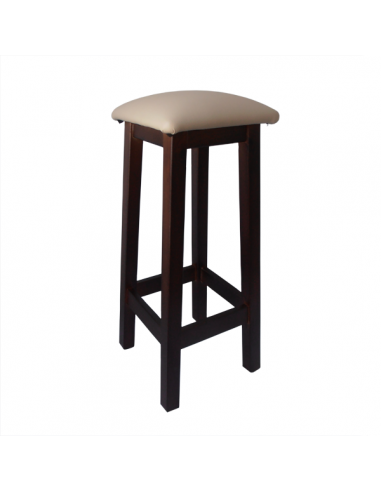 alt= Taburete de madera Gineta